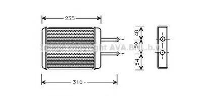 Теплообменник, отопление салона AVA QUALITY COOLING купить