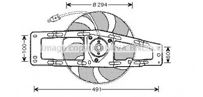 Вентилятор, охлаждение двигателя AVA QUALITY COOLING купить