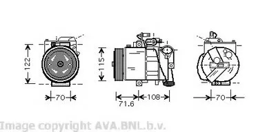 Компрессор, кондиционер AVA QUALITY COOLING купить