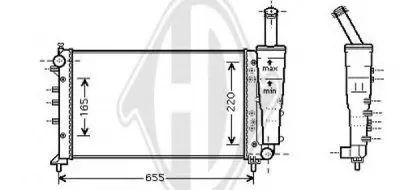 Радиатор, охлаждение двигателя DIEDERICHS купить