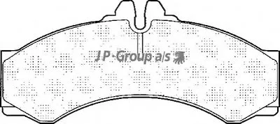 Комплект тормозных колодок, дисковый тормоз QH JP GROUP купить