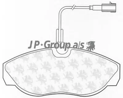 Комплект тормозных колодок, дисковый тормоз QH JP GROUP купить