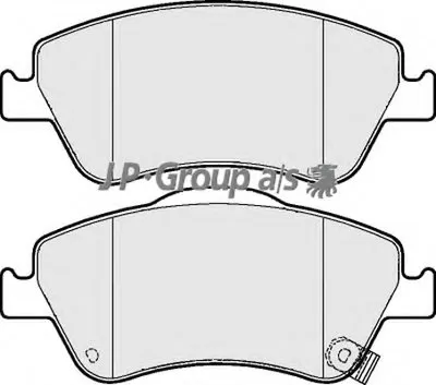 Комплект тормозных колодок, дисковый тормоз QH JP GROUP купить