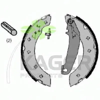 Комплект тормозных колодок KAGER купить