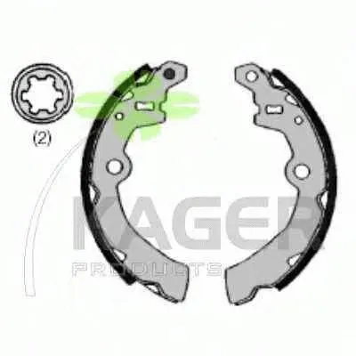 Комплект тормозных колодок KAGER купить