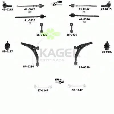 Подвеска колеса KAGER купить