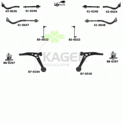 Подвеска колеса KAGER купить