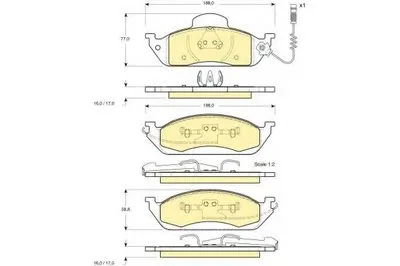 Комплект тормозных колодок, дисковый тормоз GIRLING купить