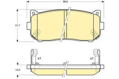 Комплект тормозных колодок, дисковый тормоз GIRLING купить