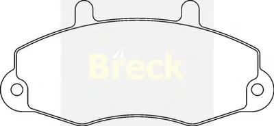 Комплект тормозных колодок, дисковый тормоз BRECK купить
