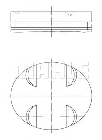 Поршень MAHLE ORIGINAL купить