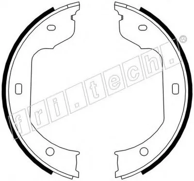 Комплект тормозных колодок, стояночная тормозная система fri.tech. купить