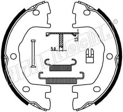 Комплект тормозных колодок, стояночная тормозная система fri.tech. купить