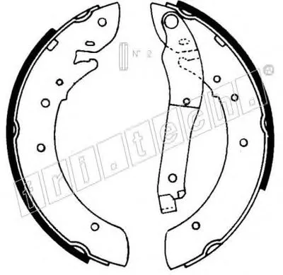 Комплект тормозных колодок fri.tech. купить