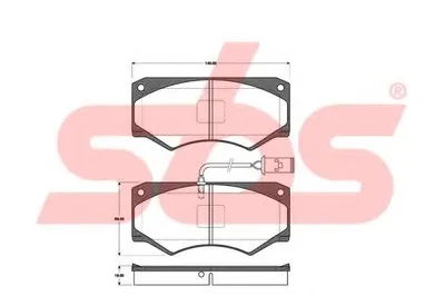 Комплект тормозных колодок, дисковый тормоз sbs купить