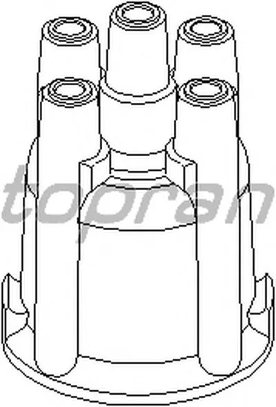 Крышка распределителя зажигания TOPRAN купить