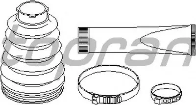 Комплект пылника, приводной вал TOPRAN купить