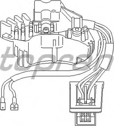 Выключатель вентилятора, отопление / вентиляция TOPRAN купить