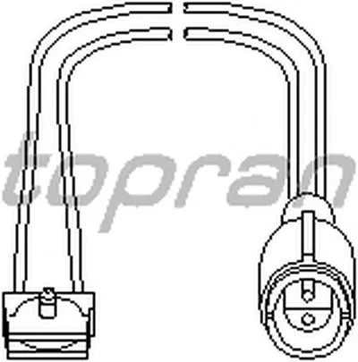 Датчик, износ тормозных колодок TOPRAN купить