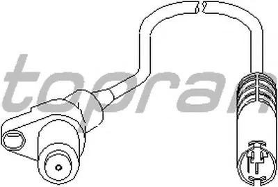 Датчик, частота вращения колеса TOPRAN купить