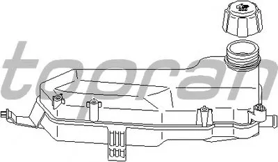 Компенсационный бак, охлаждающая жидкость TOPRAN купить