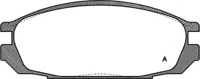 Комплект тормозных колодок, дисковый тормоз ADVANCE OPEN PARTS купить