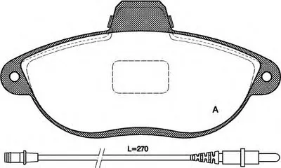 Комплект тормозных колодок, дисковый тормоз ADVANCE OPEN PARTS купить