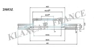 Тормозной диск KLAXCAR FRANCE купить