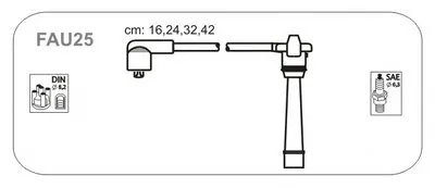 Комплект проводов зажигания JANMOR купить