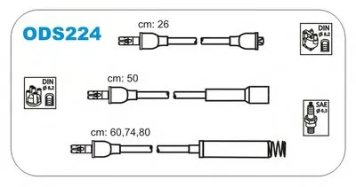 Комплект проводов зажигания JANMOR купить