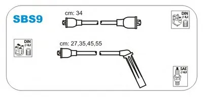 Комплект проводов зажигания JANMOR купить
