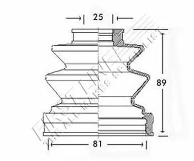 Пыльник, приводной вал FIRST LINE купить