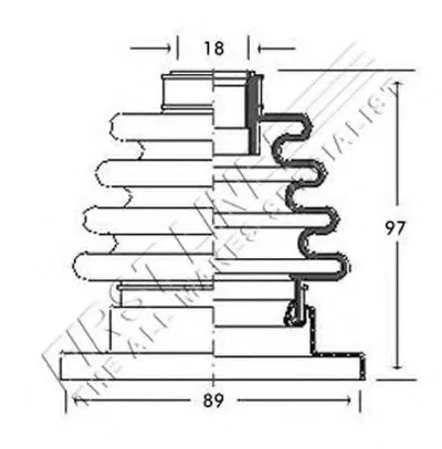 Пыльник, приводной вал FIRST LINE купить