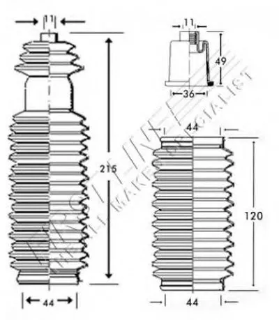 Пыльник, рулевое управление FIRST LINE купить