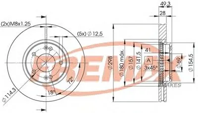 Тормозной диск Premium Carbon + FREMAX купить