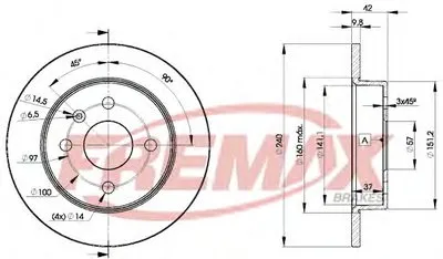 Тормозной диск Premium Carbon + FREMAX купить