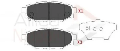 Комплект тормозных колодок, дисковый тормоз ANL Braking COMLINE купить
