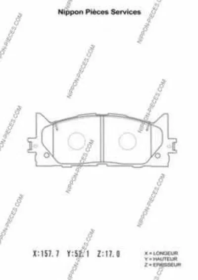 Комплект тормозных колодок, дисковый тормоз NPS купить