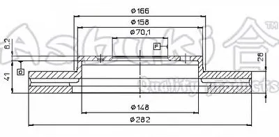 Тормозной диск ASHUKI купить