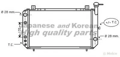 Радиатор, охлаждение двигателя ASHUKI купить