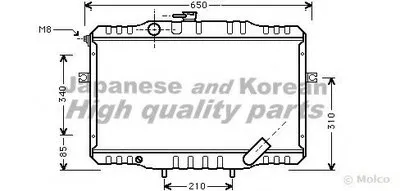 Радиатор, охлаждение двигателя ASHUKI купить