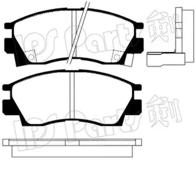 Комплект тормозных колодок, дисковый тормоз IPS Parts IPS Parts купить