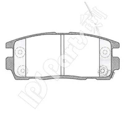 Комплект тормозных колодок, дисковый тормоз IPS Parts IPS Parts купить