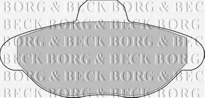 Комплект тормозных колодок, дисковый тормоз BORG & BECK купить