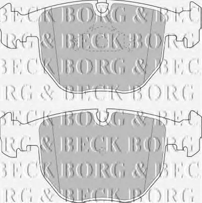 Комплект тормозных колодок, дисковый тормоз BORG & BECK купить