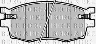 Комплект тормозных колодок, дисковый тормоз BORG & BECK купить