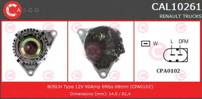 Генератор GENUINE SERIES CASCO купить