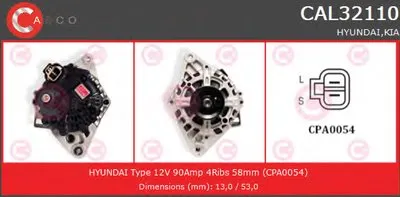 Генератор GENUINE SERIES CASCO купить