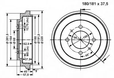 Тормозной барабан VEMA купить