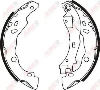 Комплект тормозных колодок ABE купить